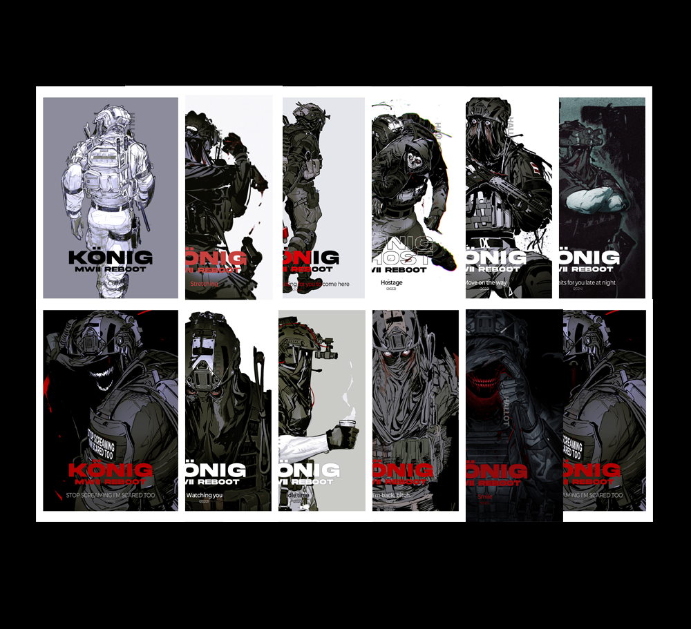 CoD Poster cards (König)