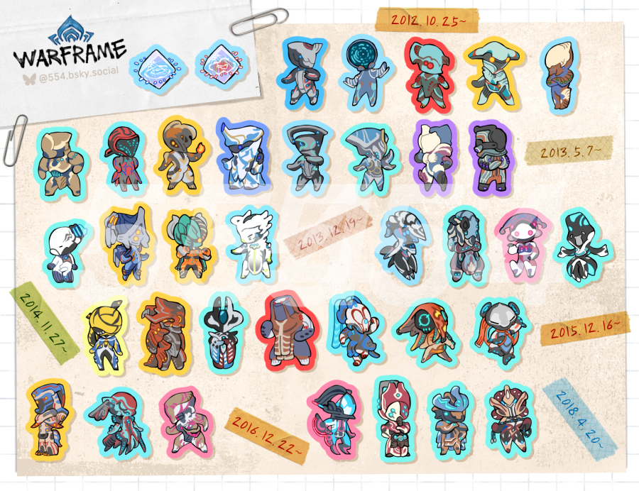 [WF] 67 mini Frames sticker set