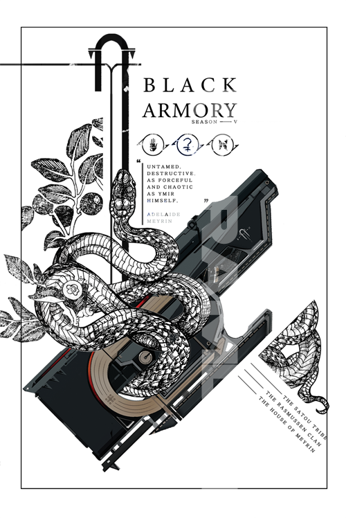 [D2] Black Armory poster cards set