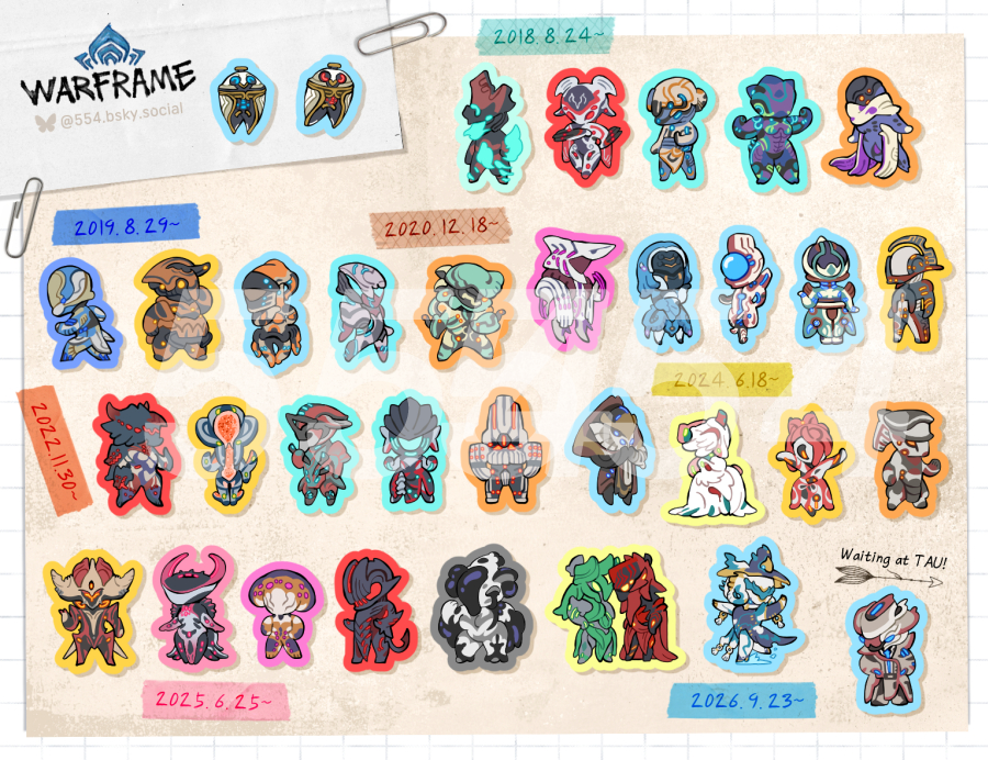 [WF] 67 mini Frames sticker set