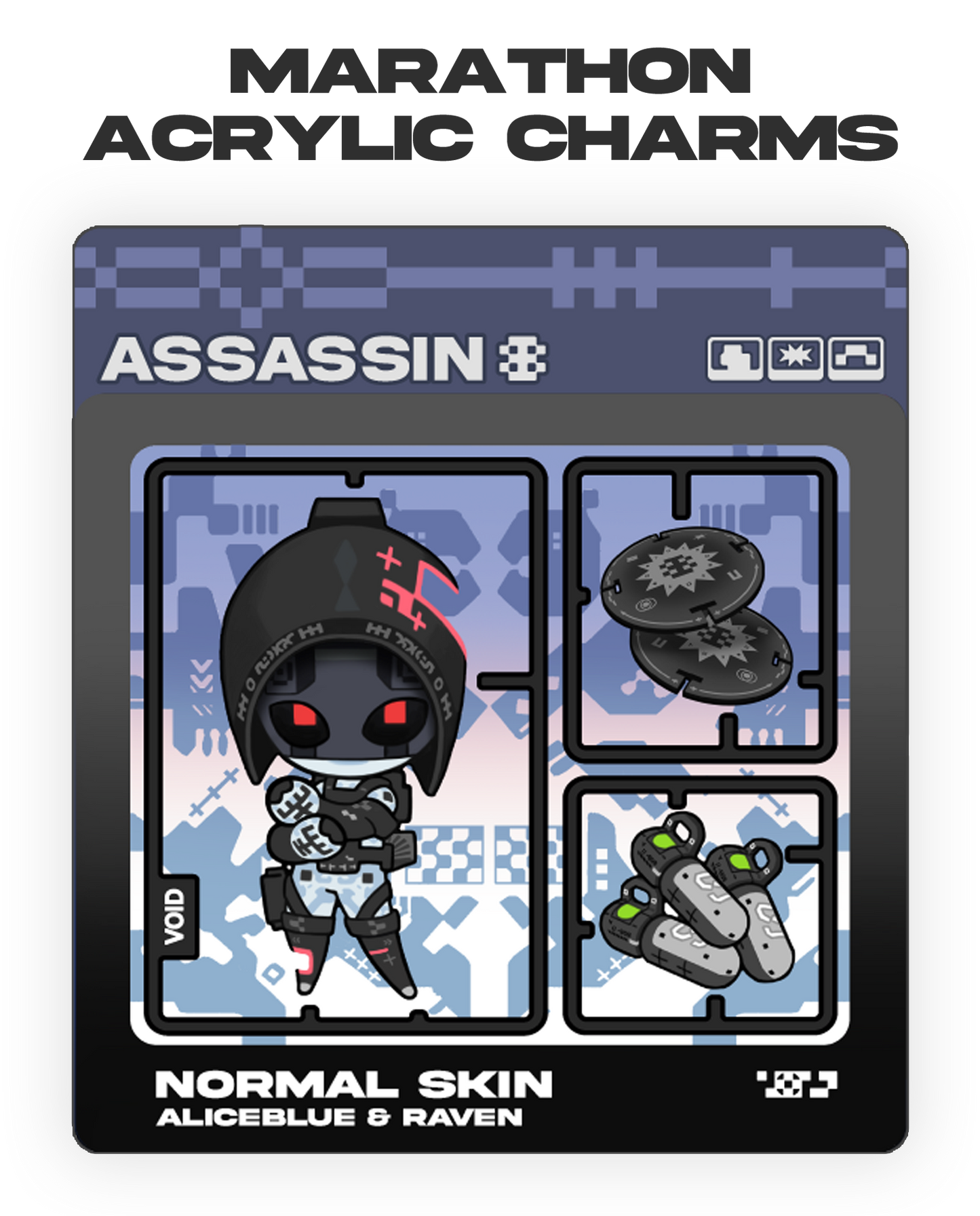 [Marathon] Runner : Acrylic Charms_ASSASSIN