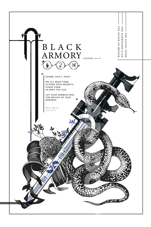 [D2] Black Armory poster cards set