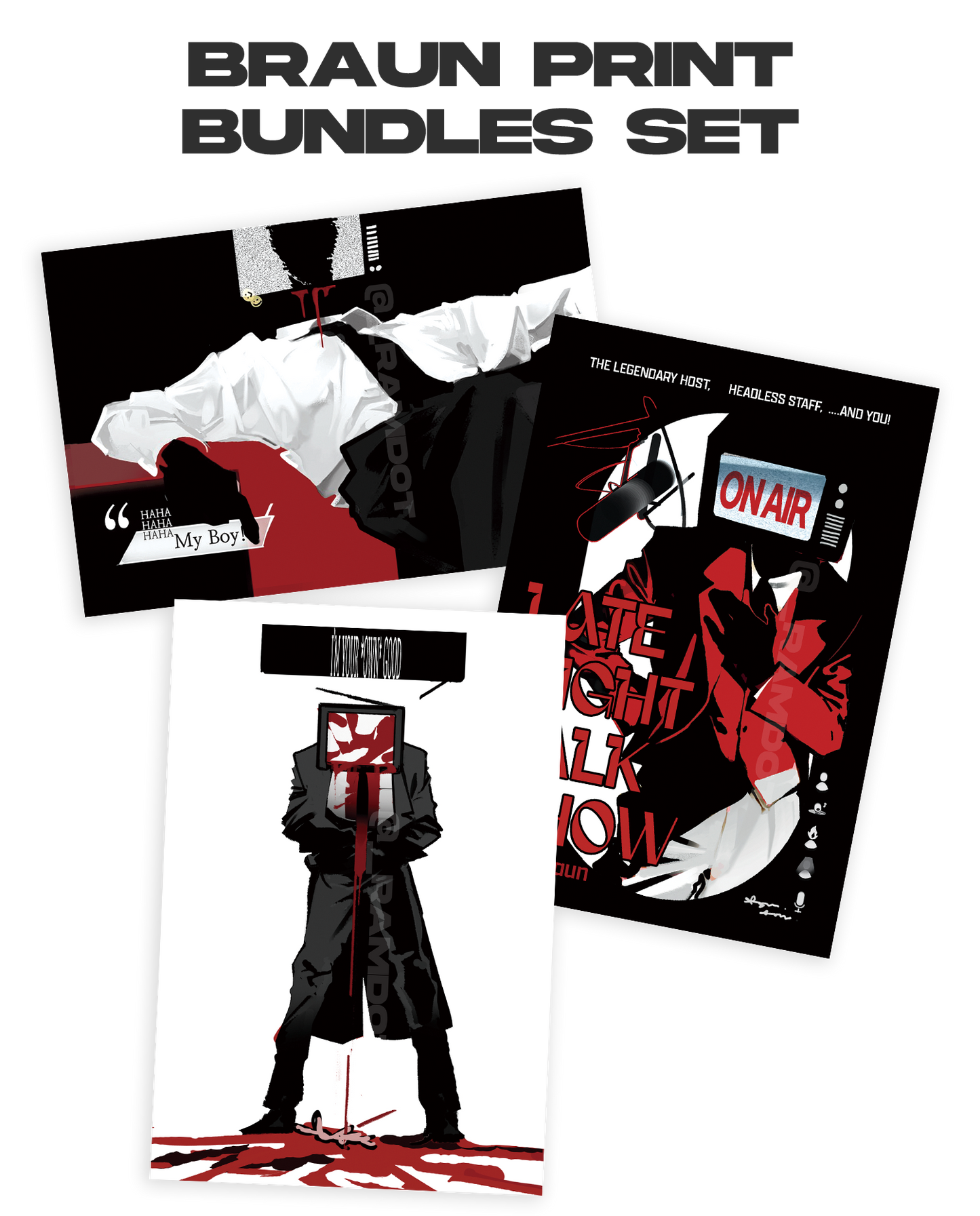 [GSGW] Braun_Print Bundles_3 pieces