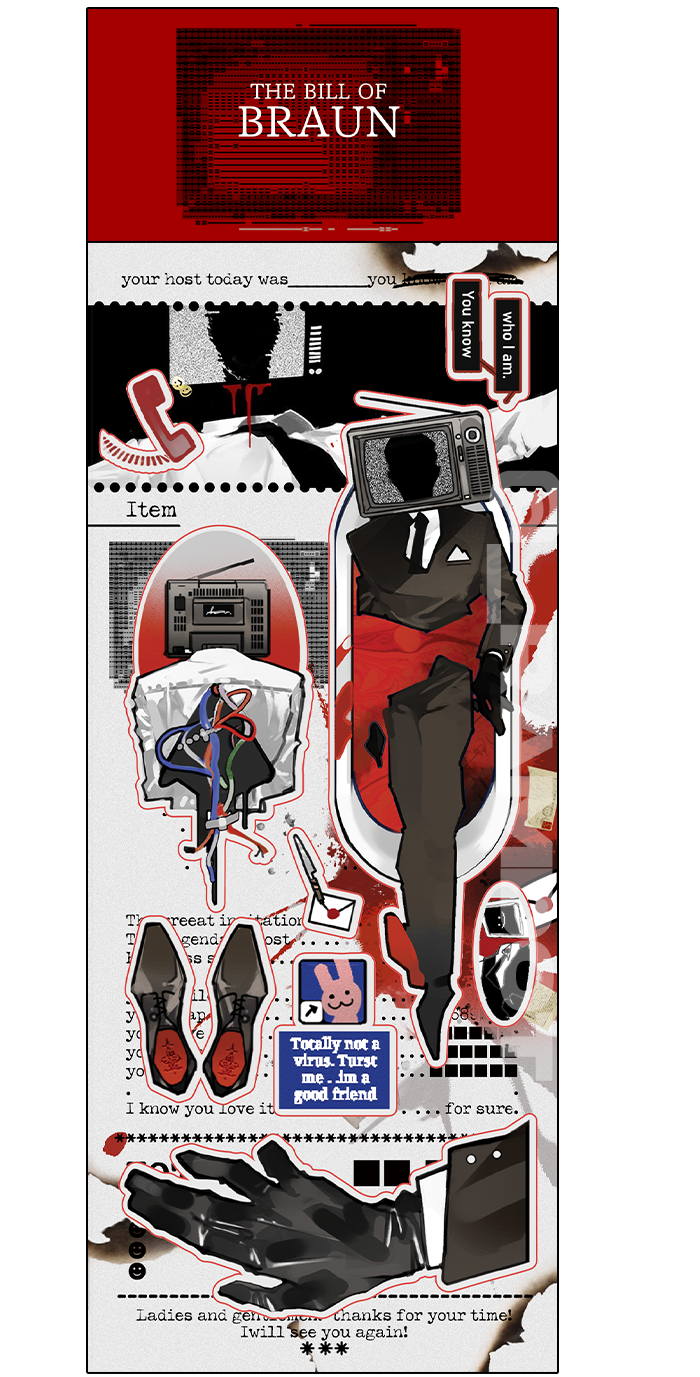 [GSGW] BILL PLEASE STICKER_Braun