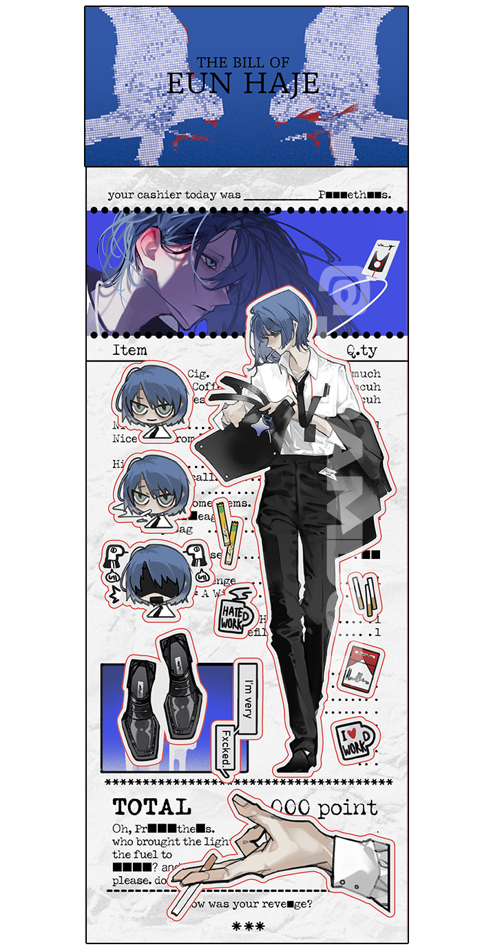 [GSGW] BILL PLEASE STICKER_Bundle_Braun,Kim Soleum, Eun Haje