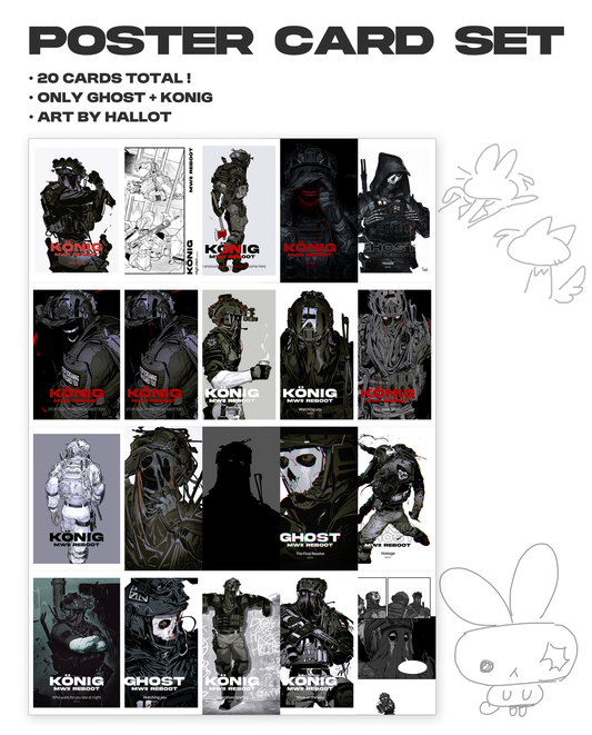 CoD Poster cards set (König + Ghost)