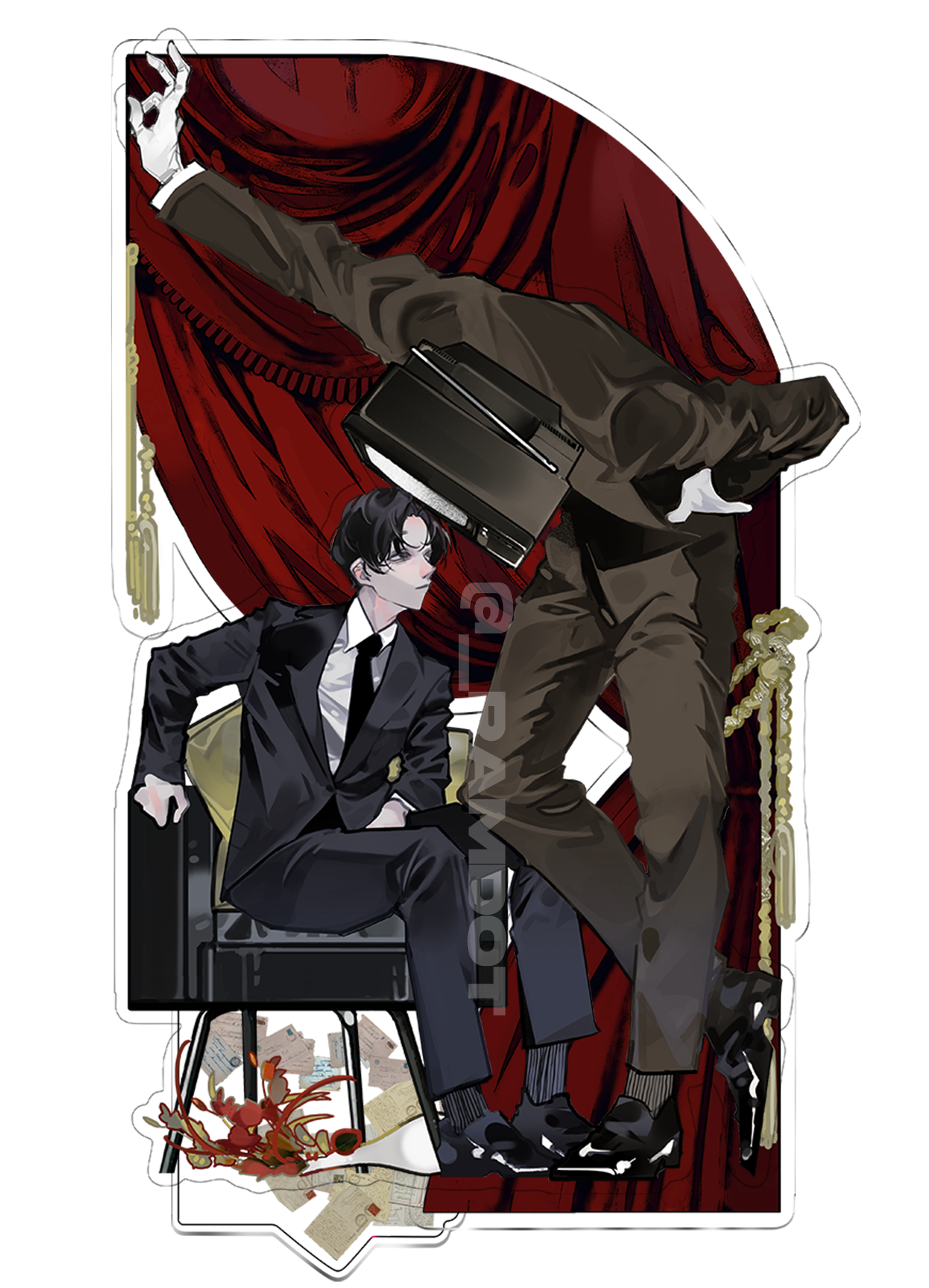 [GSGW] Braun/Kim Soleum_Layered Acrylic Standee