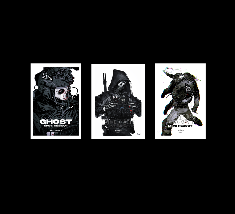 CoD Poster cards (Ghost)